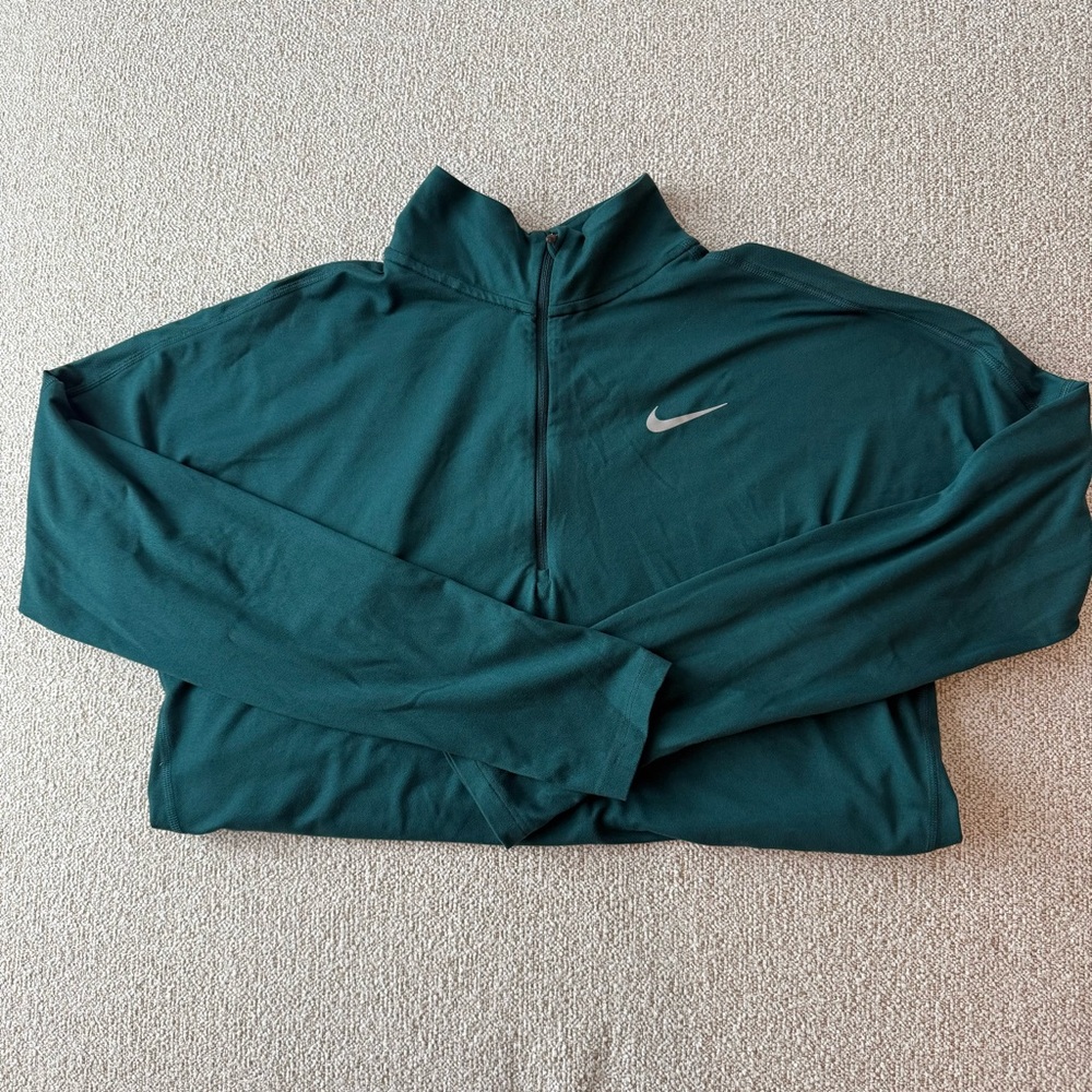 Nike Teal Quarter-Zip Pullover